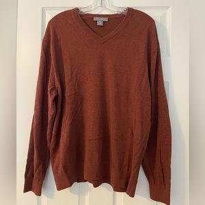 Daniel Cremieux Lightweight Cotton Sweater- Rust Color
